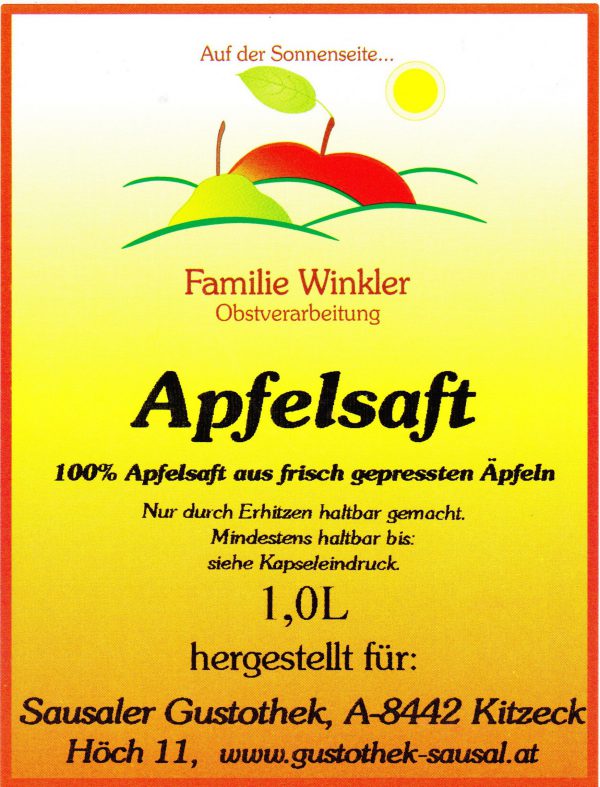 Apfelsaft klar und naturtrüb